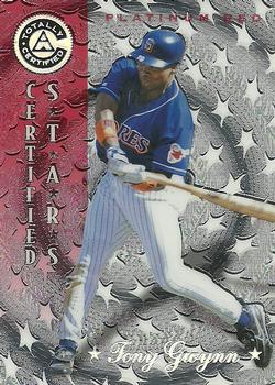 1997 Pinnacle Totally Certified #147 Tony Gwynn Front