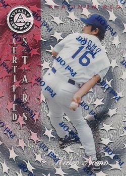 1997 Pinnacle Totally Certified #149 Hideo Nomo Front