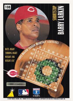 1996 Summit - Silver Foilboard #108 Barry Larkin Back