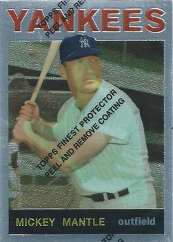 1996 Topps - Mickey Mantle Commemorative Reprints Finest #14 Mickey Mantle Front