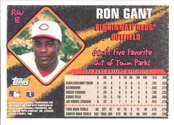 1996 Topps - Road Warriors #RW8 Ron Gant Back