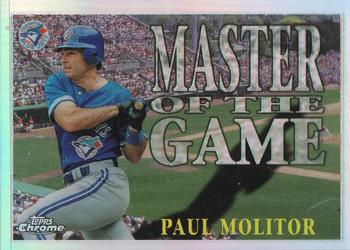 1996 Topps Chrome - Masters of the Game Refractor #MG4 Paul Molitor Front