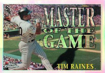 1996 Topps Chrome - Masters of the Game Refractor #MG7 Tim Raines Front