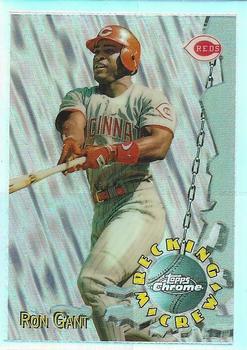 1996 Topps Chrome - Wrecking Crew Refractor #WC7 Ron Gant Front