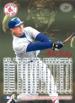 1997 Ultra #20 Mike Stanley Back