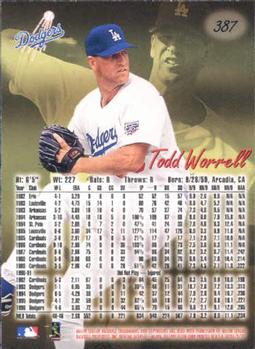 1997 Ultra #387 Todd Worrell Back