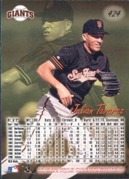 1997 Ultra #424 Julian Tavarez Back