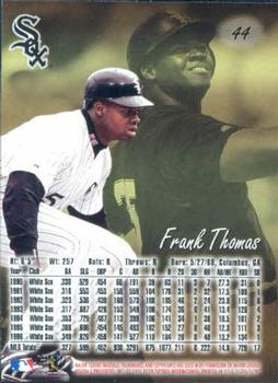 1997 Ultra #44 Frank Thomas Back