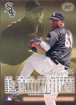 1997 Ultra #503 Carlos Castillo Back