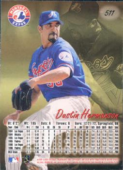 1997 Ultra #511 Dustin Hermanson Back
