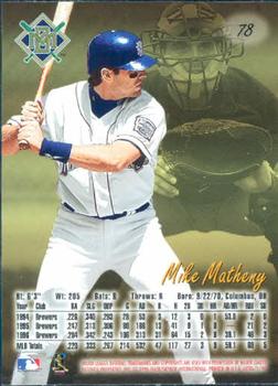 1997 Ultra #78 Mike Matheny Back