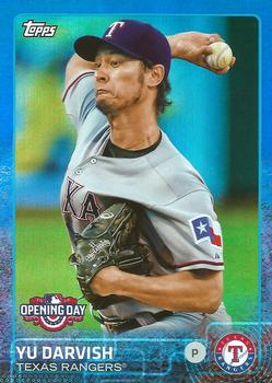 2015 Topps Opening Day - Blue #9 Yu Darvish Front