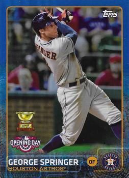 2015 Topps Opening Day - Blue #27 George Springer Front