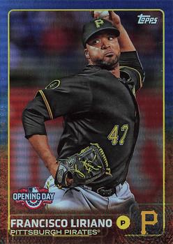 2015 Topps Opening Day - Blue #55 Francisco Liriano Front