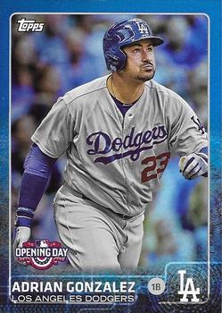 2015 Topps Opening Day - Blue #63 Adrian Gonzalez Front