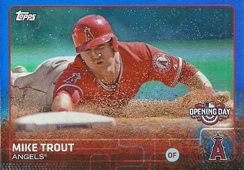 2015 Topps Opening Day - Blue #77 Mike Trout Front