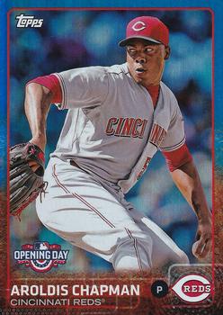 2015 Topps Opening Day - Blue #81 Aroldis Chapman Front