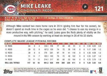 2015 Topps Opening Day - Blue #121 Mike Leake Back