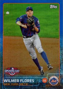 2015 Topps Opening Day - Blue #158 Wilmer Flores Front