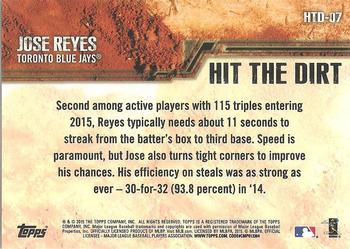 2015 Topps Opening Day - Hit The Dirt #HTD-07 Jose Reyes Back