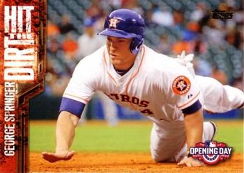 2015 Topps Opening Day - Hit The Dirt #HTD-09 George Springer Front