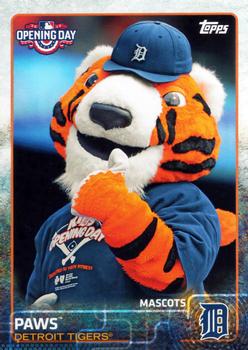 2015 Topps Opening Day - Mascots #M-11 Paws Front
