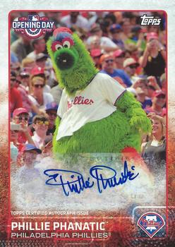 2015 Topps Opening Day - Mascots Autographs #MA-PP Phillie Phanatic Front