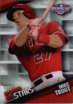 2015 Topps Opening Day - Opening Day Stars #ODS-01 Mike Trout Front