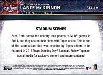 2015 Topps Opening Day - Stadium Scenes #STA-LM Minnesota Twins Back