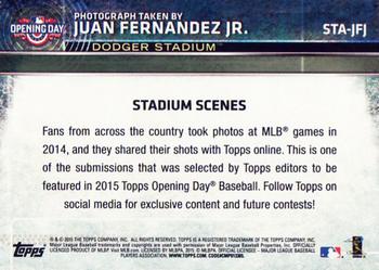 2015 Topps Opening Day - Stadium Scenes #STA-JFJ Los Angeles Dodgers Back