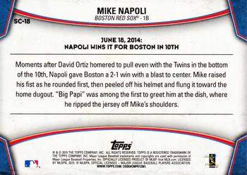 2015 Topps Opening Day - Superstar Celebrations #SC-18 Mike Napoli Back