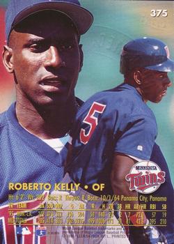 1996 Ultra - Gold Medallion #375 Roberto Kelly Back