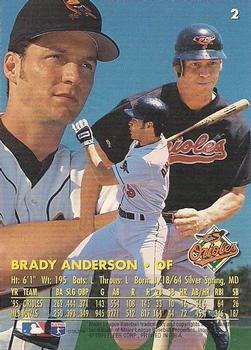 1996 Ultra - Gold Medallion #2 Brady Anderson Back
