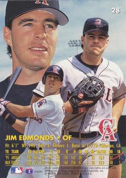 1996 Ultra - Gold Medallion #28 Jim Edmonds Back