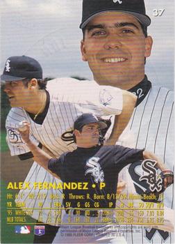 1996 Ultra - Gold Medallion #37 Alex Fernandez Back