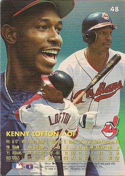 1996 Ultra - Gold Medallion #48 Kenny Lofton Back