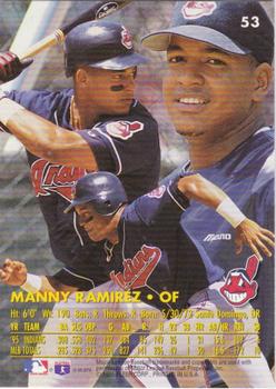 1996 Ultra - Gold Medallion #53 Manny Ramirez Back