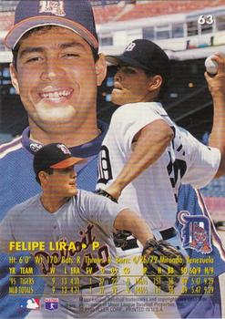 1996 Ultra - Gold Medallion #63 Felipe Lira Back