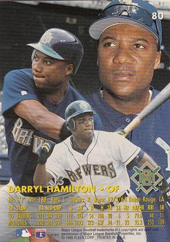 1996 Ultra - Gold Medallion #80 Darryl Hamilton Back