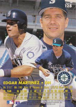1996 Ultra - Gold Medallion #128 Edgar Martinez Back