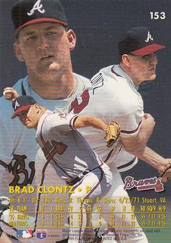 1996 Ultra - Gold Medallion #153 Brad Clontz Back