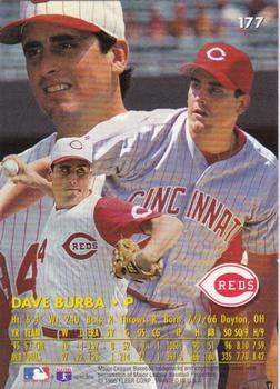1996 Ultra - Gold Medallion #177 Dave Burba Back