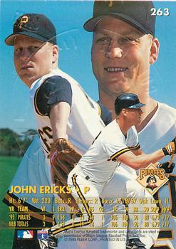 1996 Ultra - Gold Medallion #263 John Ericks Back