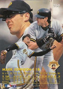 1996 Ultra - Gold Medallion #264 Mark Johnson Back