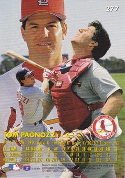 1996 Ultra - Gold Medallion #277 Tom Pagnozzi Back