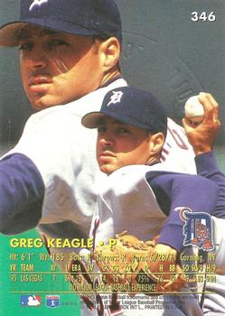 1996 Ultra - Gold Medallion #346 Greg Keagle Back