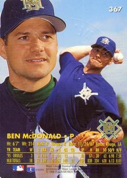 1996 Ultra - Gold Medallion #367 Ben McDonald Back