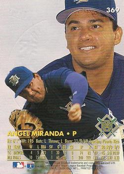 1996 Ultra - Gold Medallion #369 Angel Miranda Back