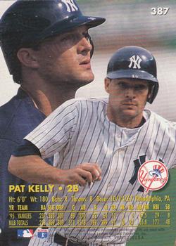 1996 Ultra - Gold Medallion #387 Pat Kelly Back
