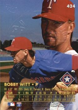 1996 Ultra - Gold Medallion #424 Bobby Witt Back